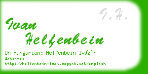 ivan helfenbein business card